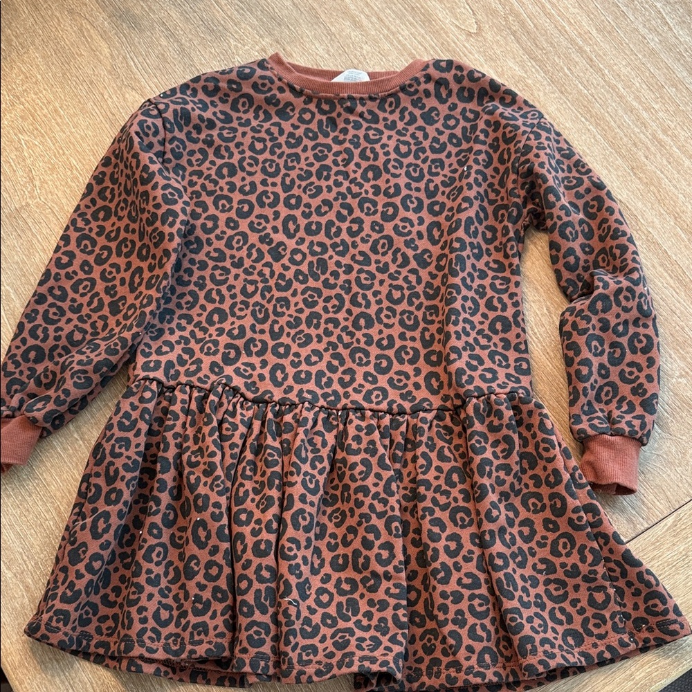 H&M Brown Long Sleeve Dress